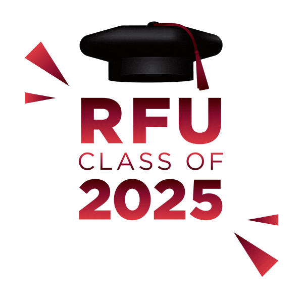 Rfu Sticker by Rosalind Franklin University of Medicine and Science