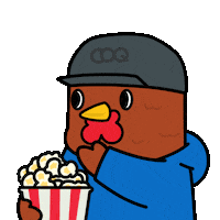 COQINU movies popcorn coq coqinu Sticker