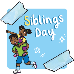 Calendar Siblings Day Sticker by Twinkl Parents