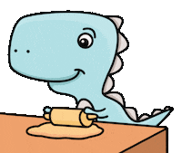 Pizza Dinosaur Sticker by Brenfi