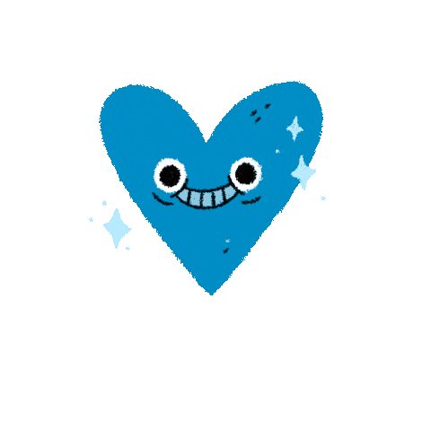 Sarkasik giphyupload love heart blue Sticker