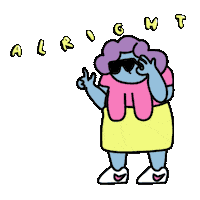 All Right Yes Sticker