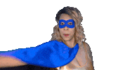 ComedianHollyLogan halloween mask superhero comic Sticker