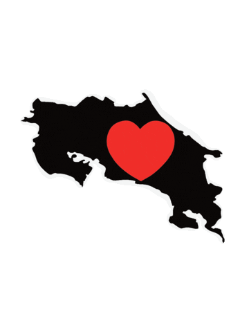lunicostarica giphyupload love heart map Sticker