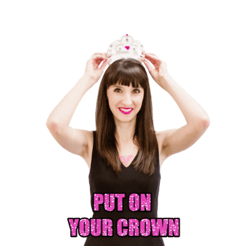 jennrobbins giphygifmaker queen winning crown GIF