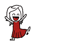 Happy Girl Sticker