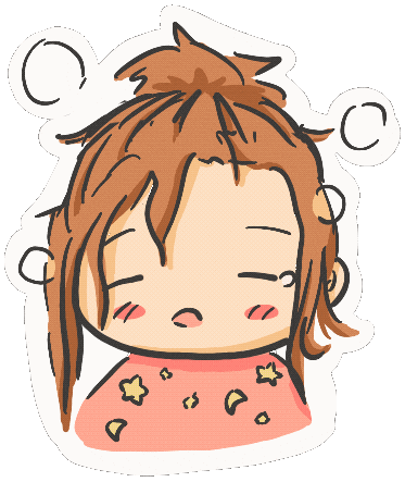 Sleepy Chibi Sticker