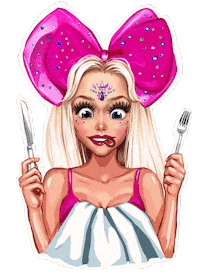 Bow Кушать Sticker