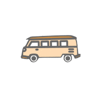 Van Camping Sticker