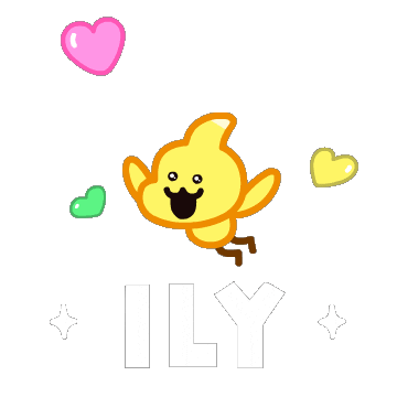 I Love You Sticker by DINOSALLY