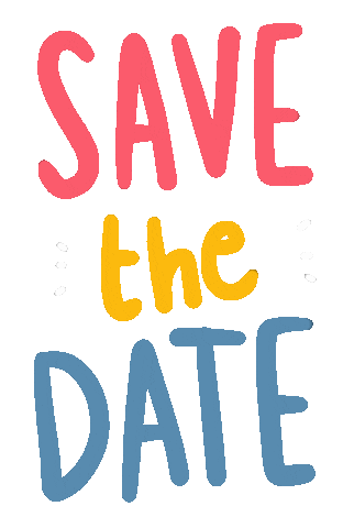 Happy Save The Date Sticker