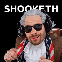 Shocked Ben Franklin GIF