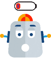 robot charging Sticker by Yapı Kredi