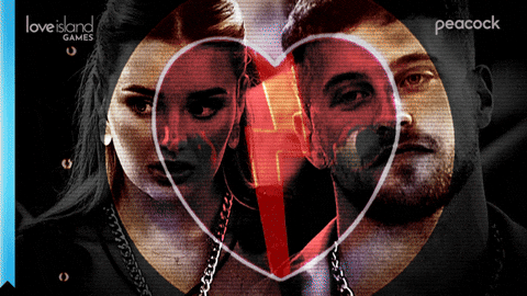 Heart Break Love Island Games GIF by Peacock