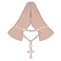 Jesus Praying Sticker