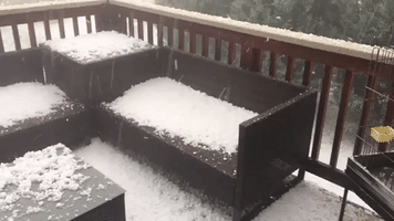 Hailstorm Slams Firestone, Colorado