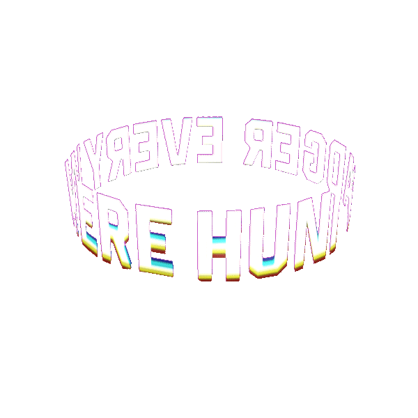 3D Text Sticker by Huni Badger