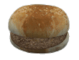3D Burger Sticker