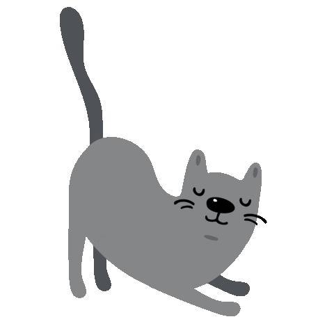 Kitty Sleepy Cat Sticker by Kazoo Pet