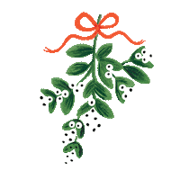 Christmas Mistletoe Sticker by Rifle Paper Co.