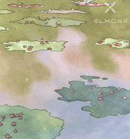 Water Lilies Art GIF by ElmonX
