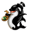 Slot Machine Fish Sticker by Aristocrat Gaming