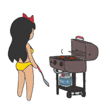Dinner Cooking Sticker by Ugly Waifu