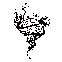 rachelwetk kawaii star mushroom toxic Sticker