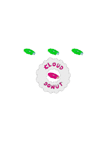 curvesign giphyupload cloud loading donut Sticker