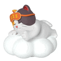 Tired Good Night GIF by Liberty Cats Emojis