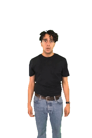 Confused Scared Sticker by Studio Social