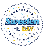 Gracelanddayofgiving Sticker by Graceland University