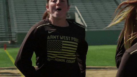 ArmyWestPoint giphyupload woo thumbsup lacrosse GIF