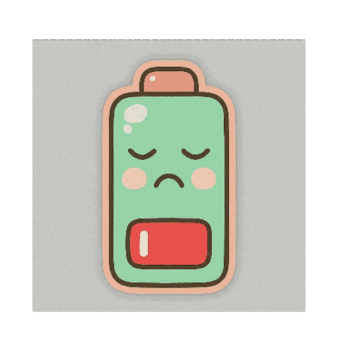 Tired Energy Sticker
