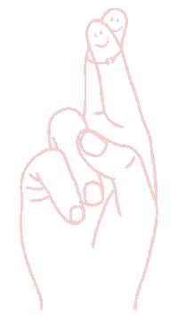 Fingers Crossed Sticker by ZoJong!