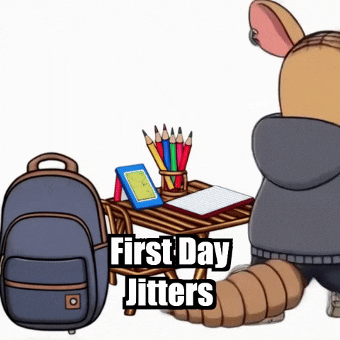 Back To School Armadillo GIF by Chillo Dillo