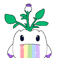 Rainbow Throwing Up Sticker by Magic Eden