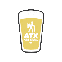 atxaletrail beer austin brewery atx Sticker