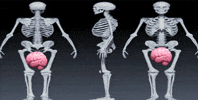 No Brain Skeleton GIF