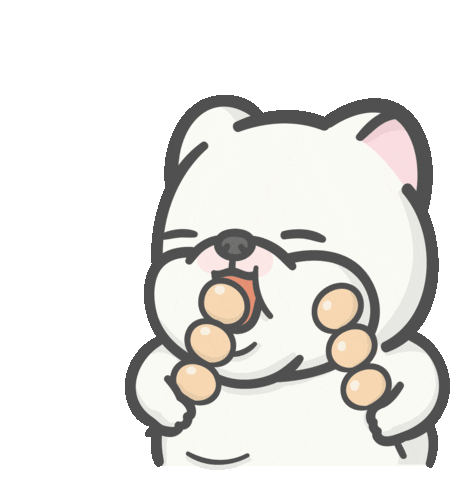 Shiba Eat Sticker by Hi John