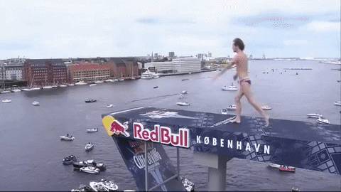 red bull diving GIF
