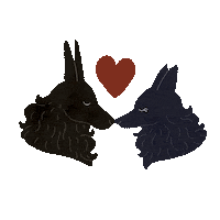 Dog Love Sticker by Perecz Annabella