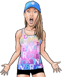 Boston Marathon Runner Girl Sticker by eBibs