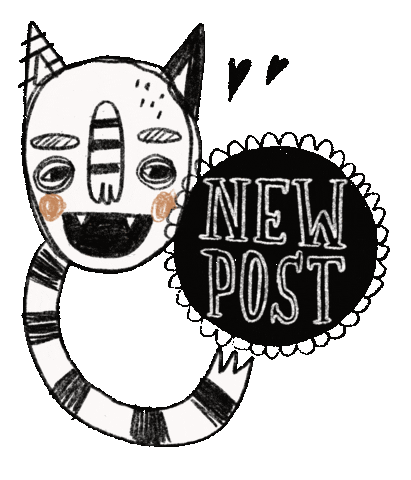 New Post Monster Sticker by anja sturm