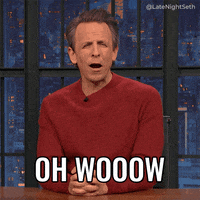 Late Night Wow GIF by Late Night with Seth Meyers