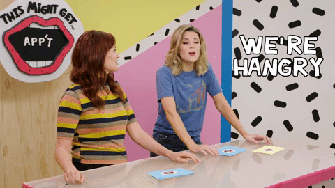 thismightget giphyupload lazy hangry grace helbig GIF