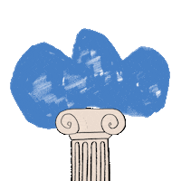 Cloud Sculpture Sticker by Bobo Choses