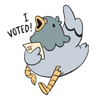 Register To Vote United States Sticker by mishipiku