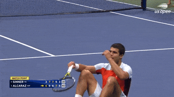 Alcaraz Drops To The Ground