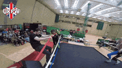 Pro Wrestling Falling GIF by United Kingdom Pro Wrestling